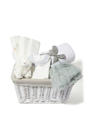 Baby Gift Hamper - 4 Piece Set with Green Eid Bodysuit & Tutu Outfit